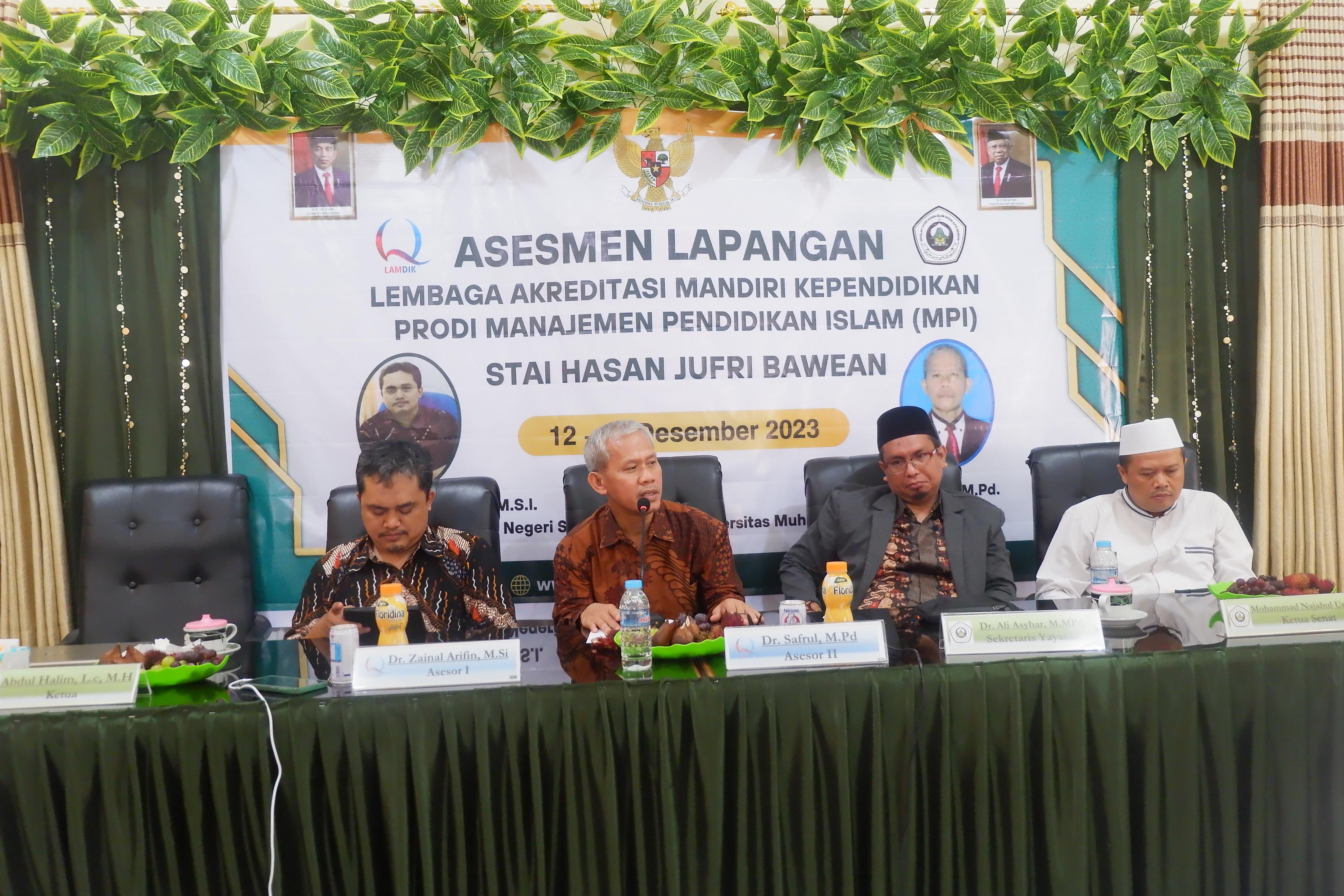 Prodi Manajemen Pendidikan Islam STAI Hasan Jufri Bawean Raih Akreditasi Baik Sekali dari LAMDIK 