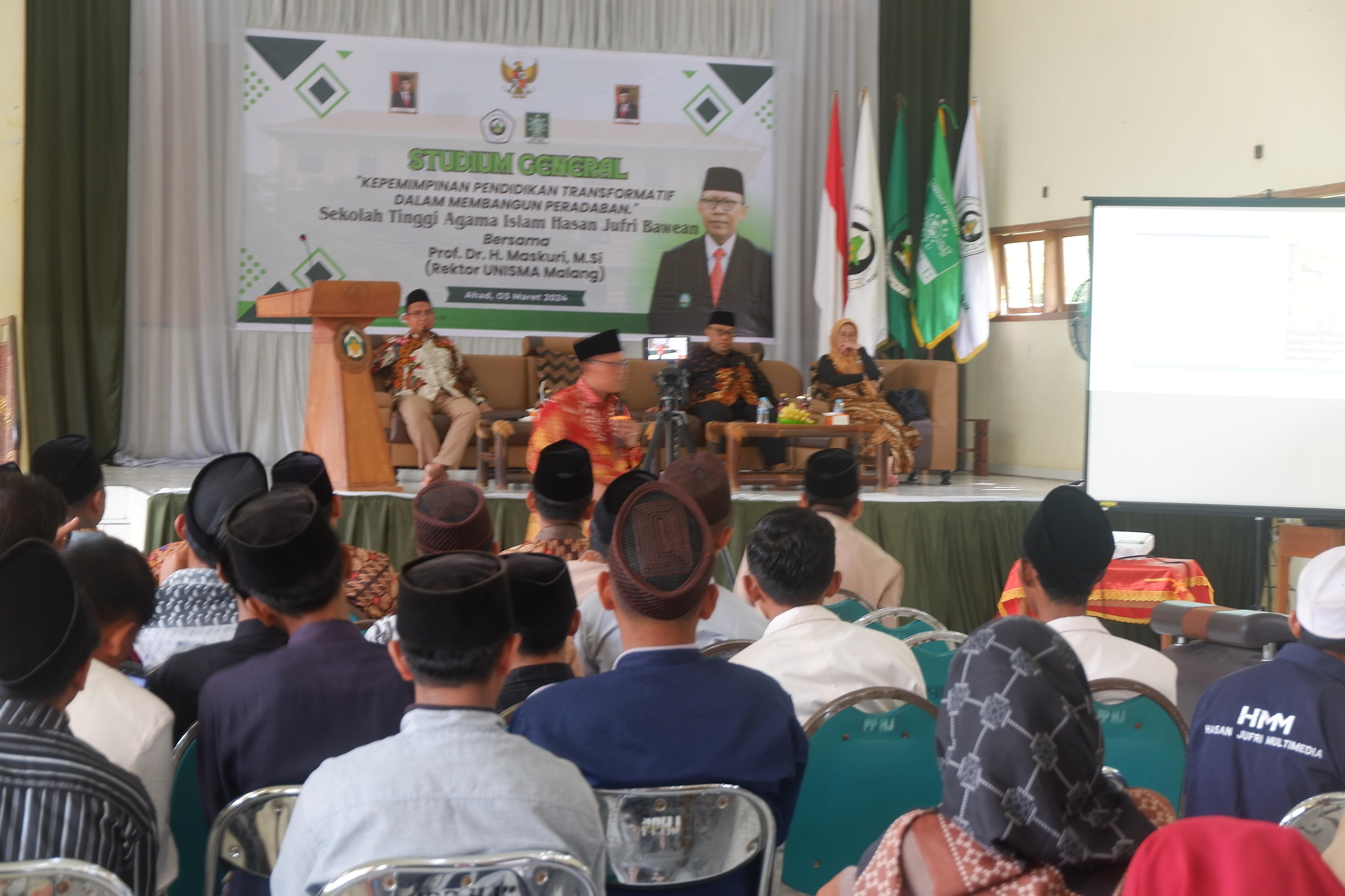 Studium Generale STAIHA Bawean, Prof Masykuri  Ajak  Civitas Akademika Meningkatkan Kualitas SDM 