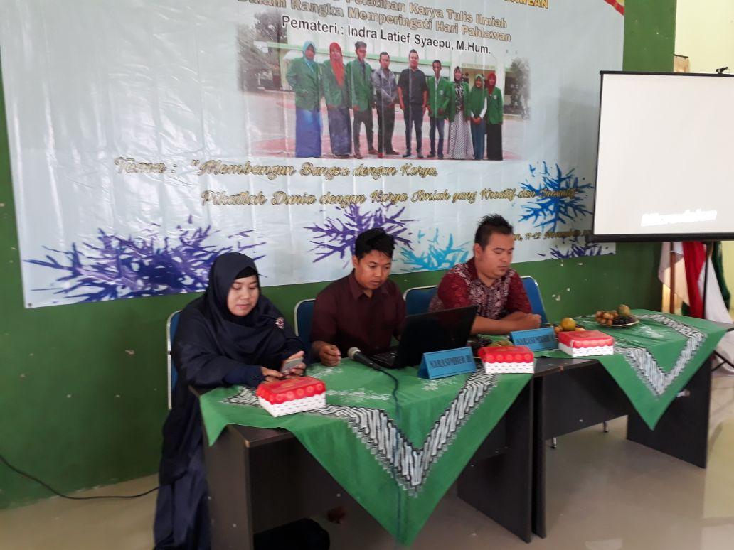 Pendidikan dan Pelatihan Karya Tulis Ilmiah 2017