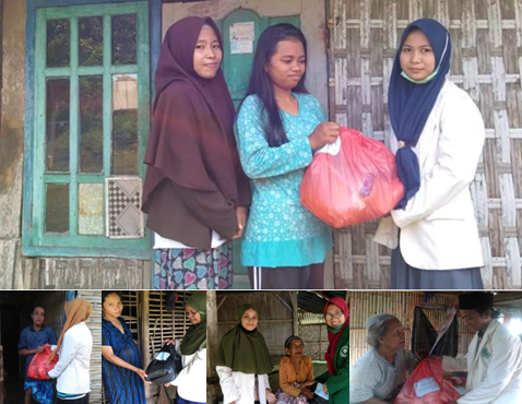 HIMA PAI STAIHA BAWEAN: Membagikan 200 Paket Sembako Kepada Dhuafa dan Anak Yatim